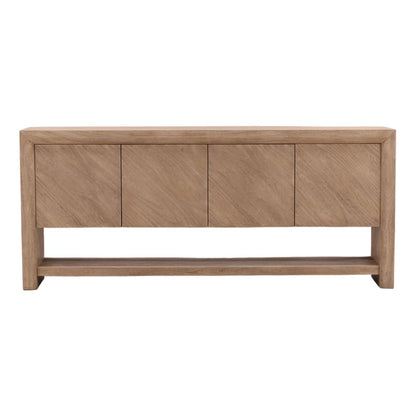 Modern Acacia Veneer Cabinet