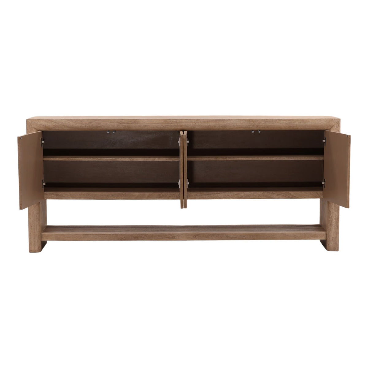 Modern Acacia Veneer Cabinet
