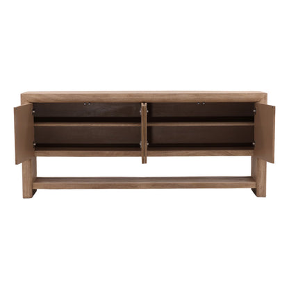 Modern Acacia Veneer Cabinet