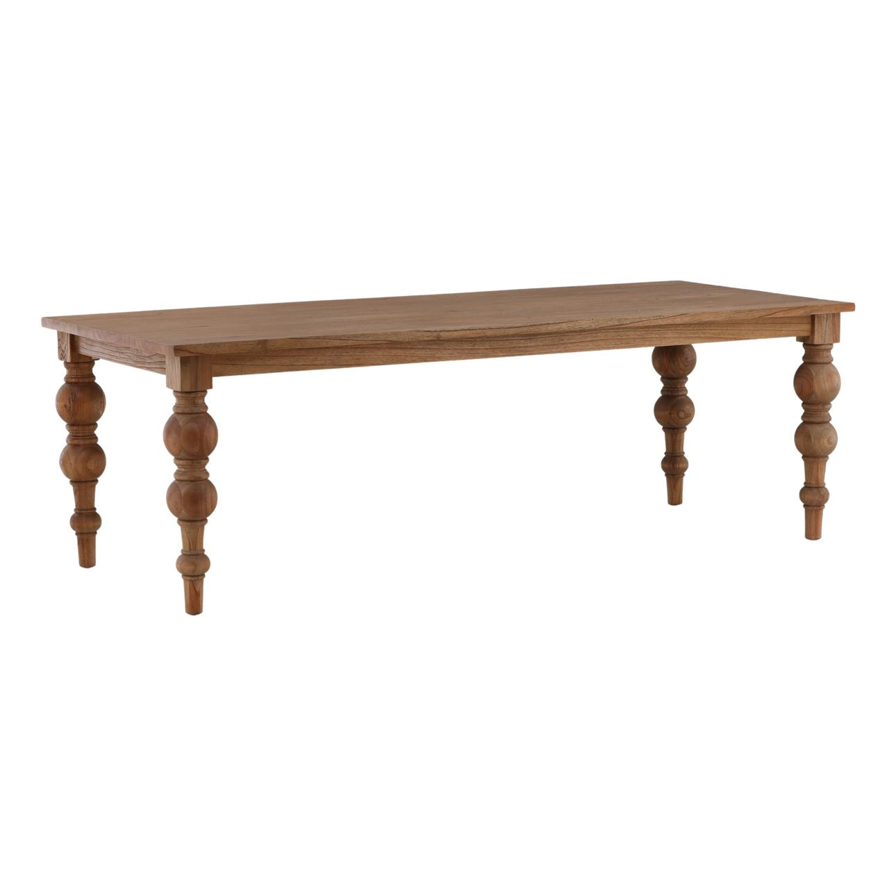 Antique Wood Finish Reclaimed Mindi Wood Table 86 in Wide