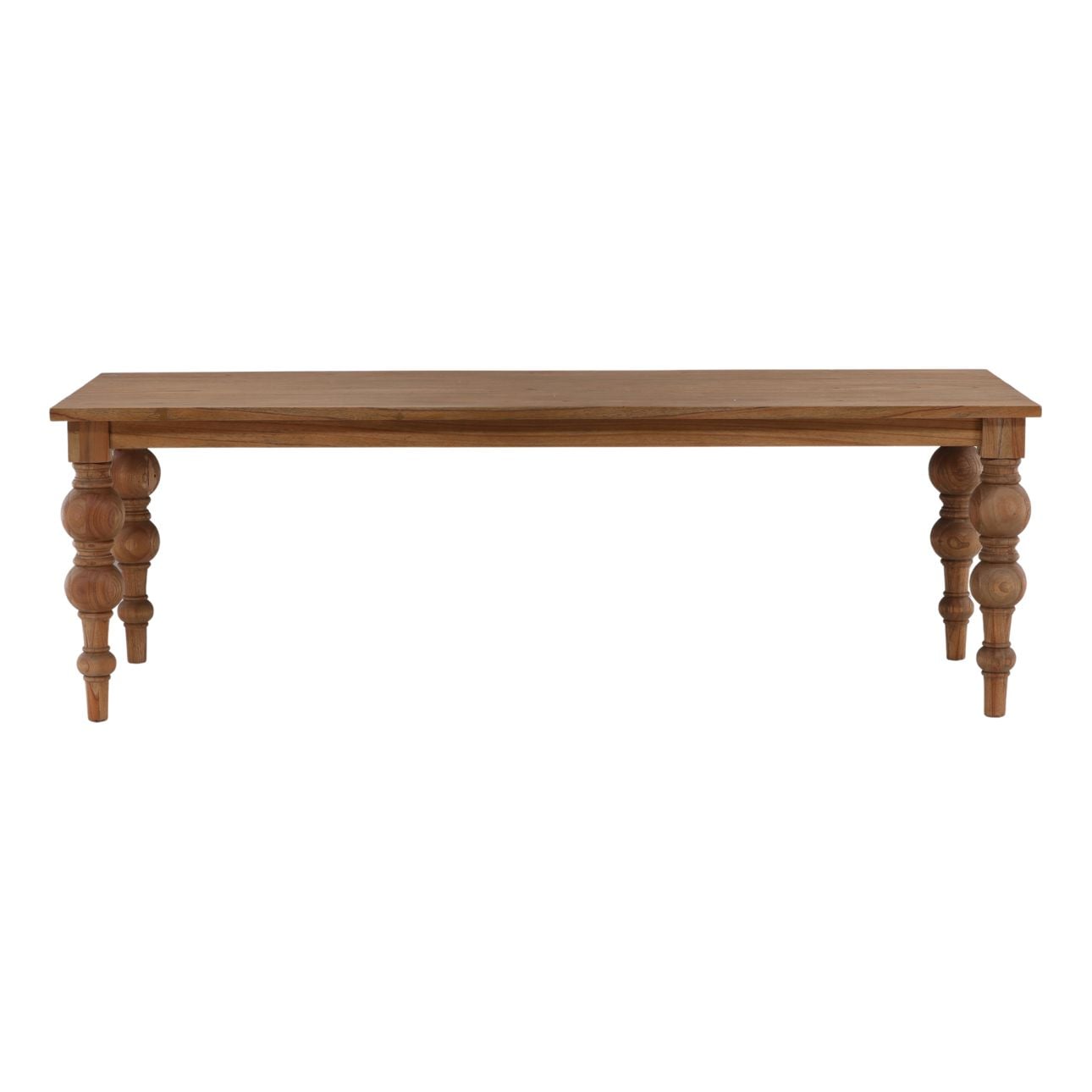Antique Wood Finish Reclaimed Mindi Wood Table 86 in Wide