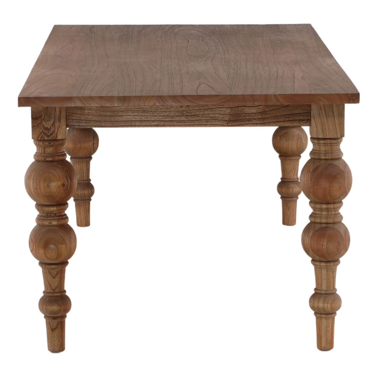 Antique Wood Finish Reclaimed Mindi Wood Table 86 in Wide