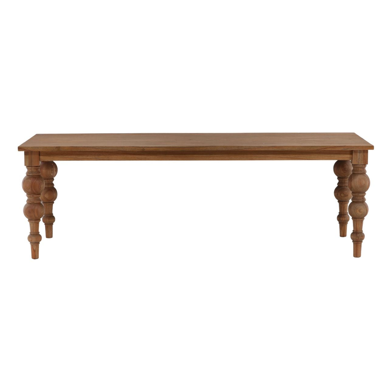 Antique Wood Finish Reclaimed Mindi Wood Table 86 in Wide