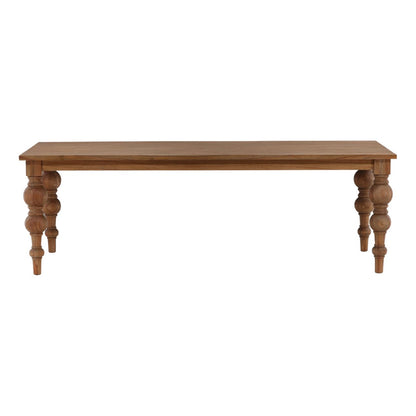 Antique Wood Finish Reclaimed Mindi Wood Table 86 in Wide