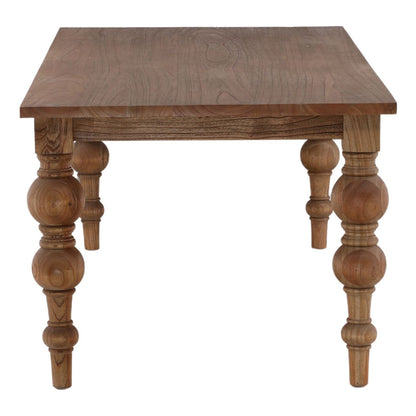 Antique Wood Finish Reclaimed Mindi Wood Table 86 in Wide