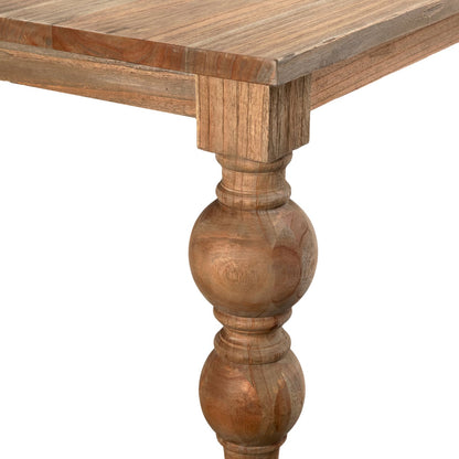 Antique Wood Finish Reclaimed Mindi Wood Table 86 in Wide