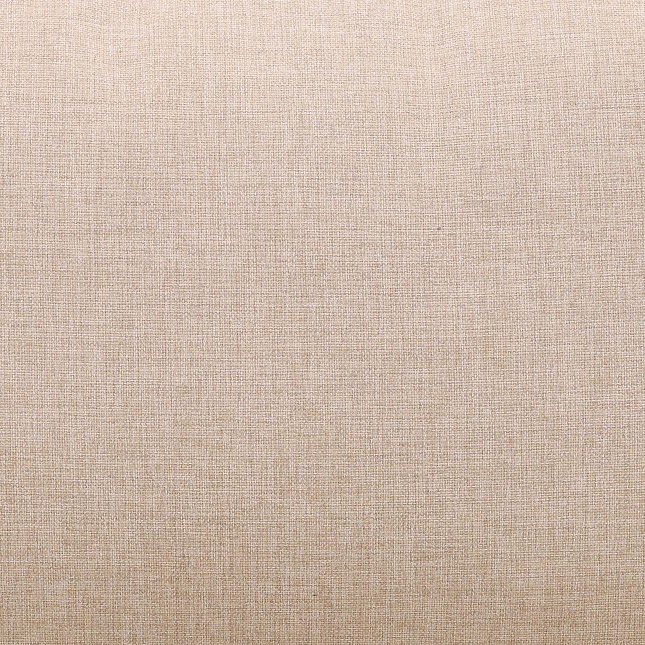 Sand and Natural Outdoor Plain Woven Fabric and Teak Wood Sofa 85 in Wide