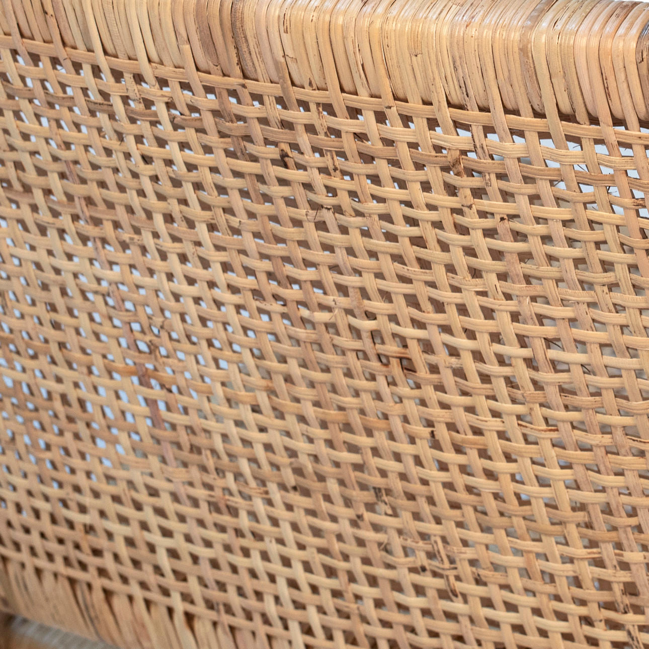 Natural Finish Teak Wood and Rattan Chair 26 in Wide