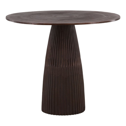 Antique Bronze Cast Aluminum Table 35 in Wide