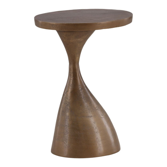 Antique Brass Aluminium Table 13 in Wide