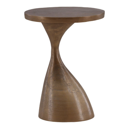 Antique Brass Aluminium Table 13 in Wide