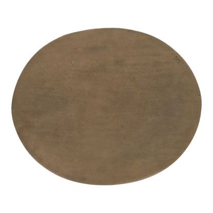 Antique Brass Aluminium Table 13 in Wide