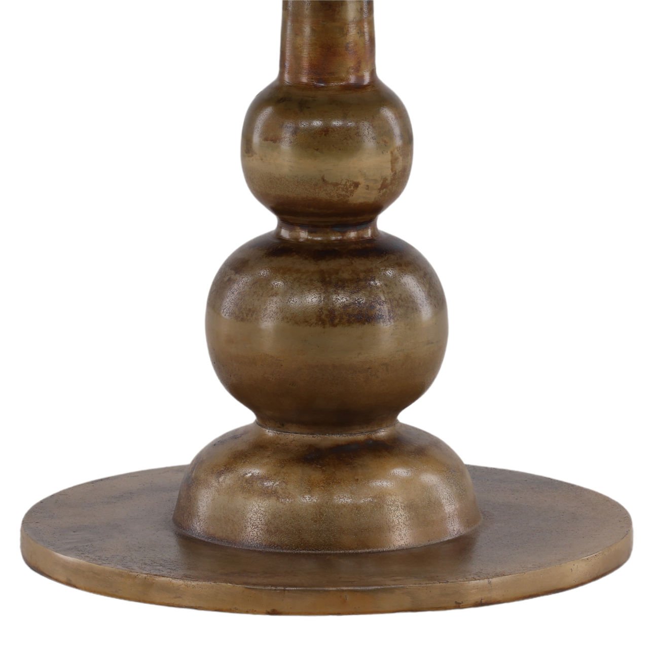 Brass Aluminum Table 35 in Wide