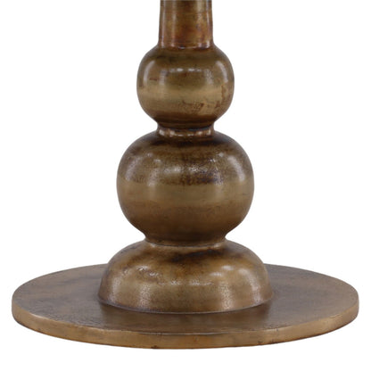 Brass Aluminum Table 35 in Wide