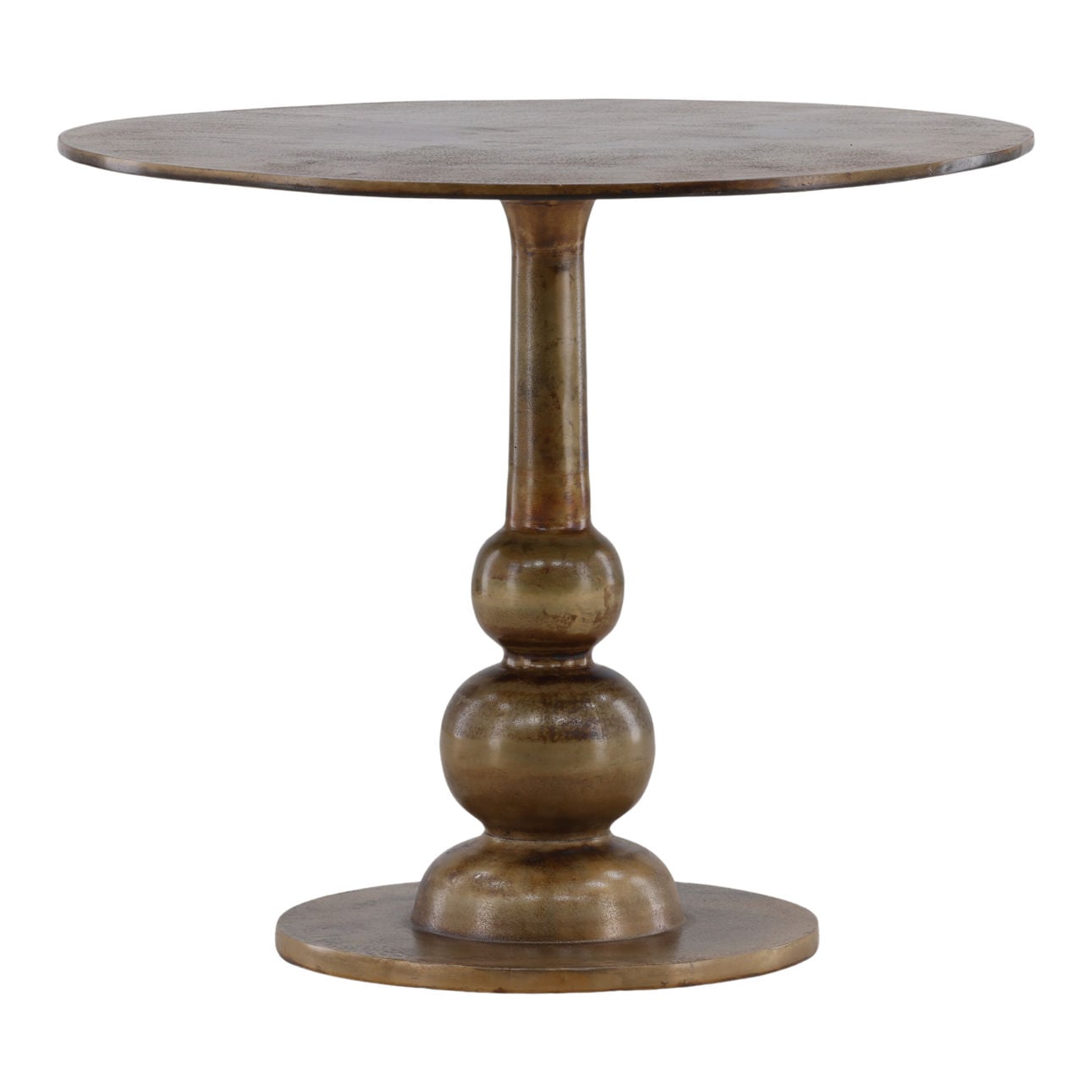 Brass Aluminum Table 35 in Wide