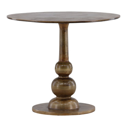 Brass Aluminum Table 35 in Wide