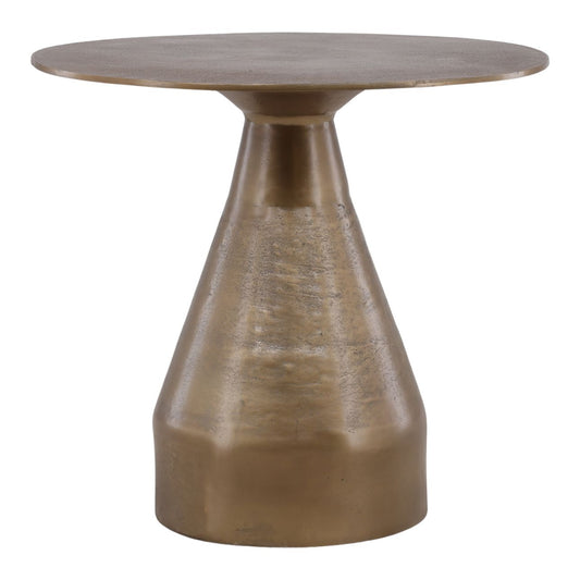 Antique Brass Aluminum Table 32 in Wide