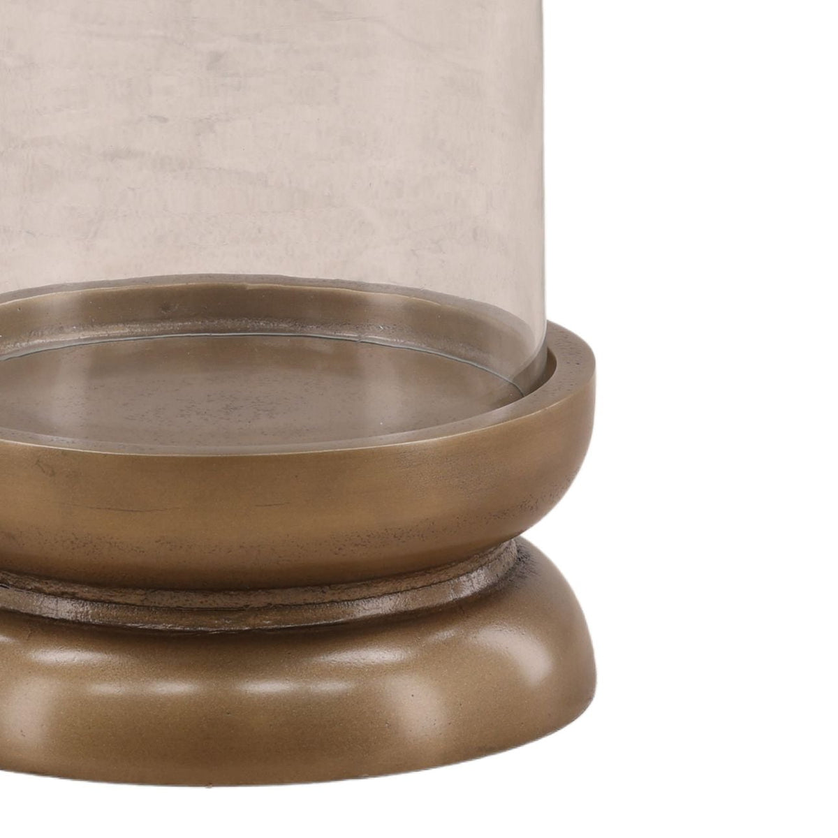 Crafted Aluminum and Glass Decor Accent