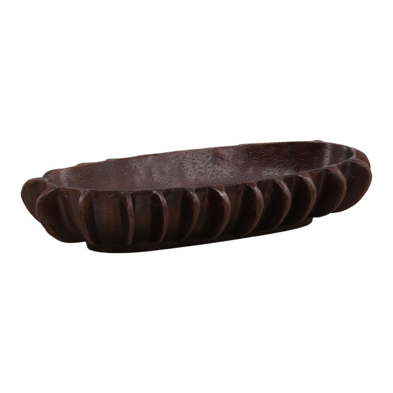 Antique Bronze Aluminum Bowl 19 in Wide