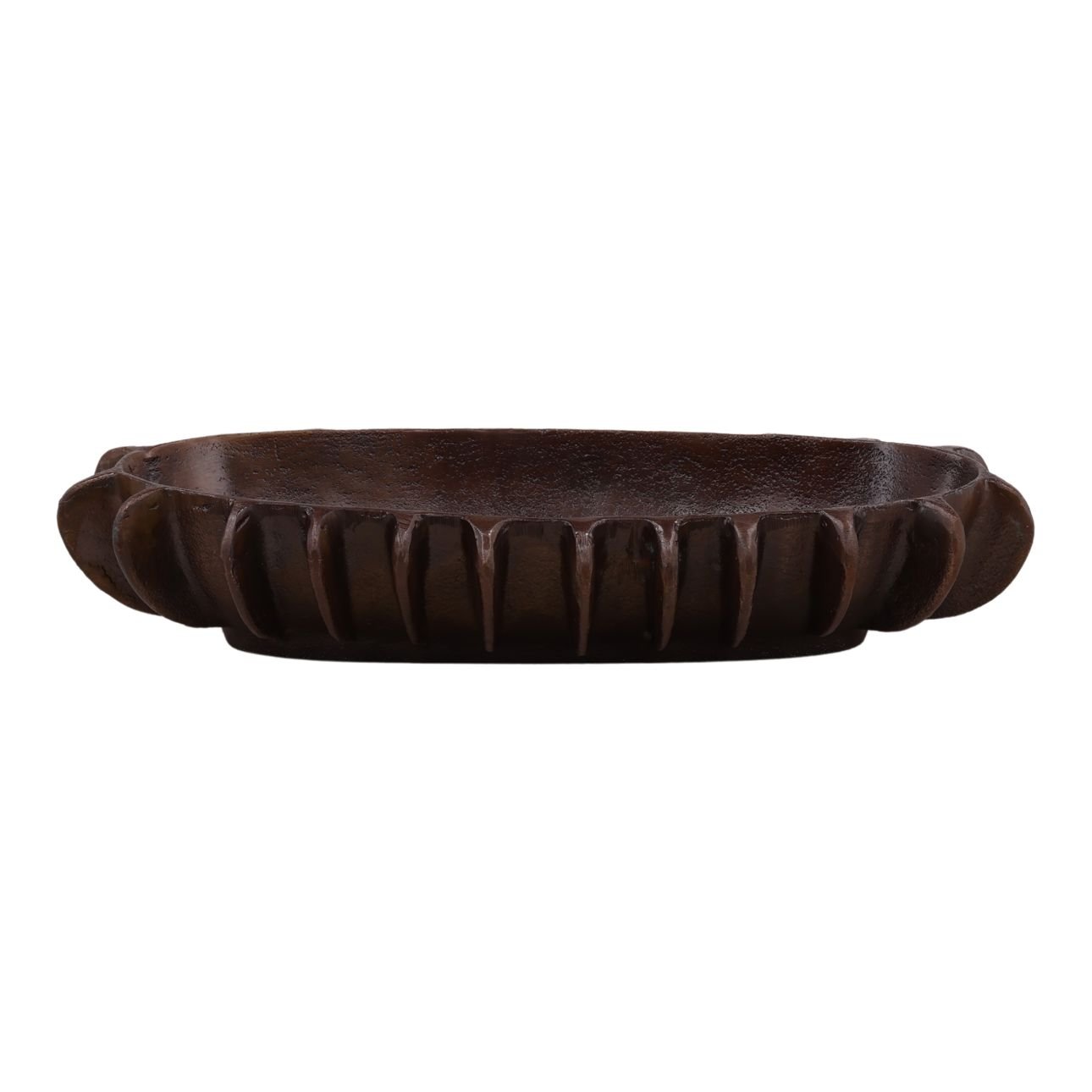 Antique Bronze Aluminum Bowl 19 in Wide