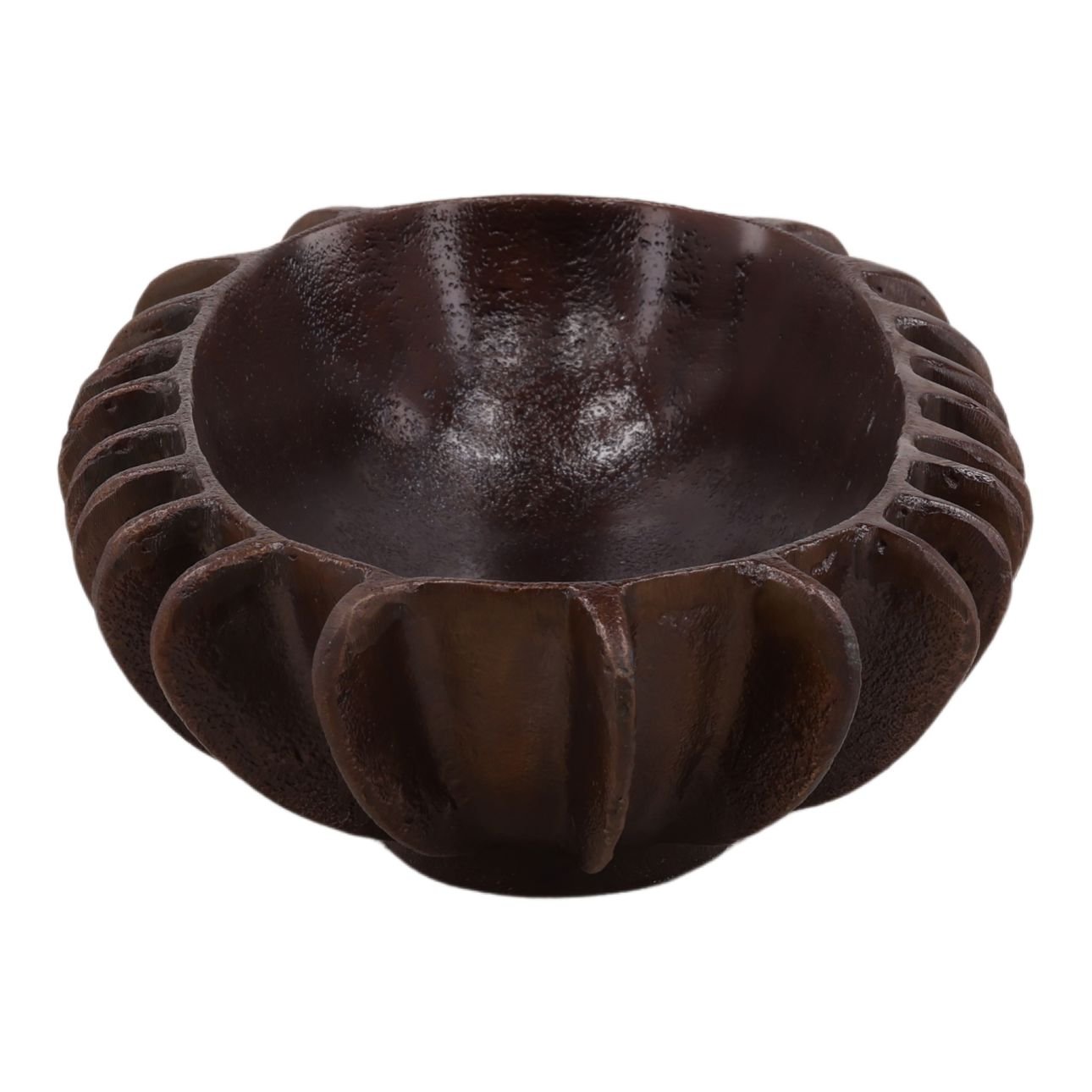 Antique Bronze Aluminum Bowl 19 in Wide