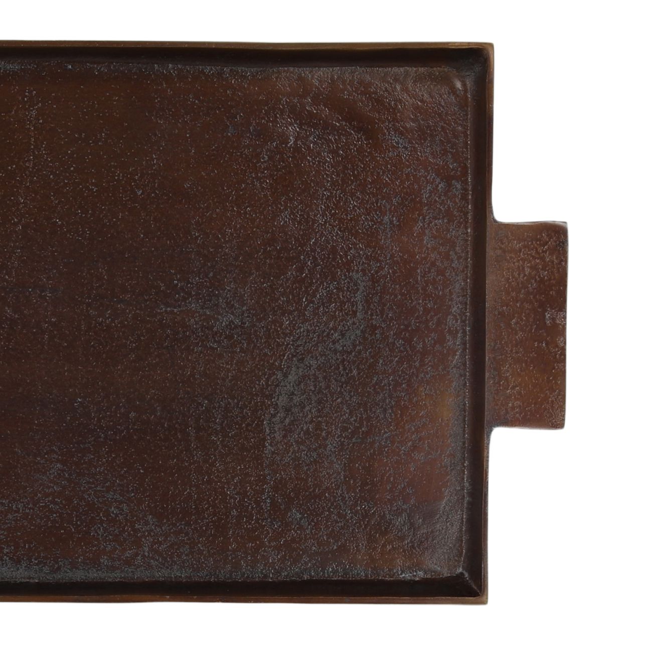 Antique Bronze Aluminum Tray 25 in Wide