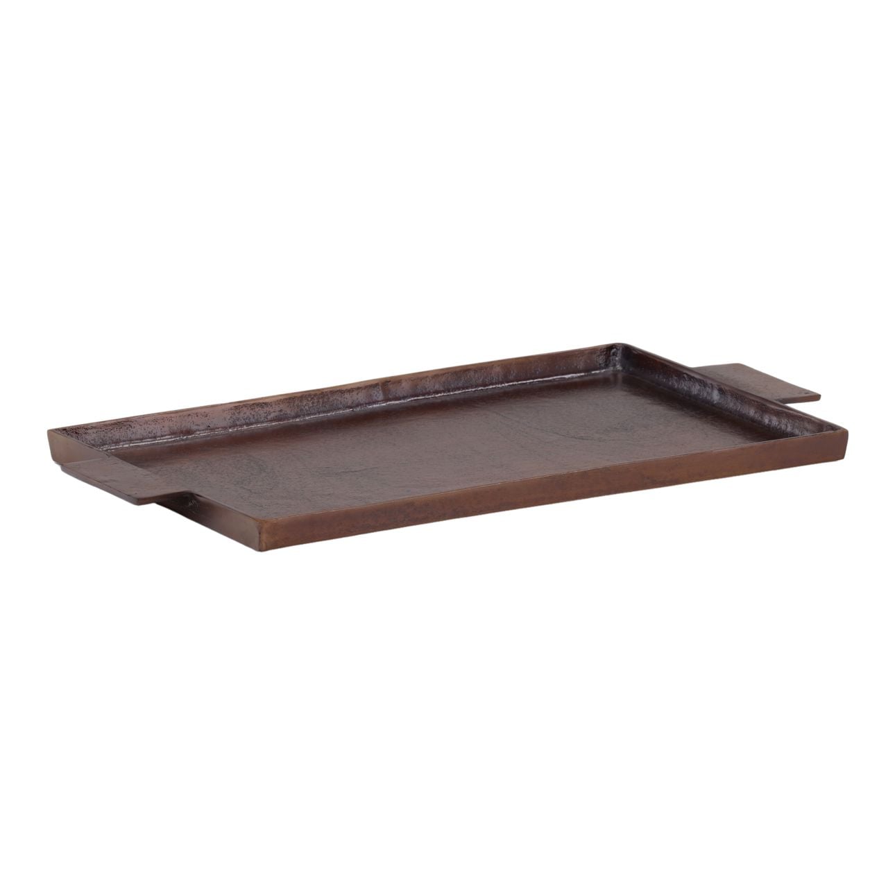 Antique Bronze Aluminum Tray 25 in Wide