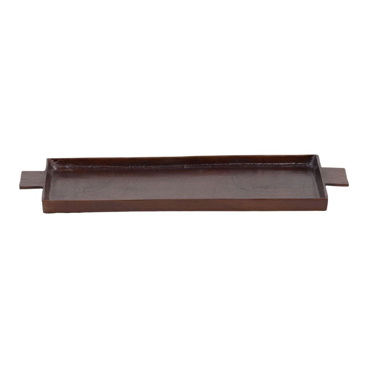 Antique Bronze Aluminum Tray 25 in Wide