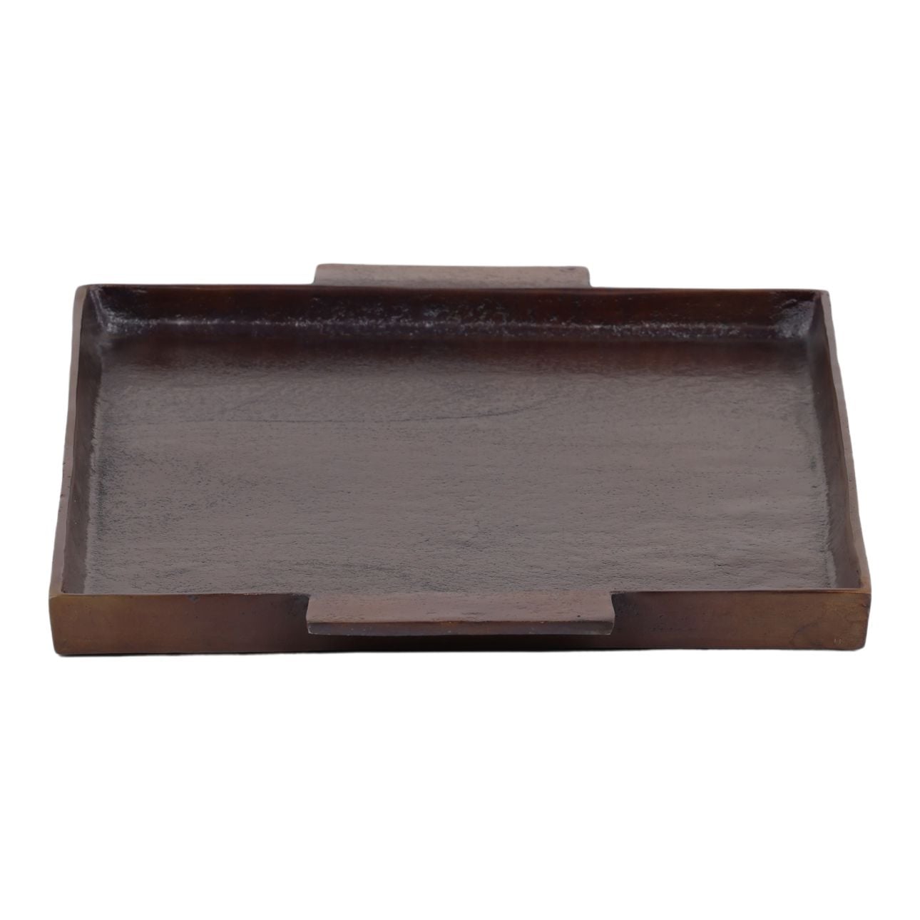 Antique Bronze Aluminum Tray 25 in Wide