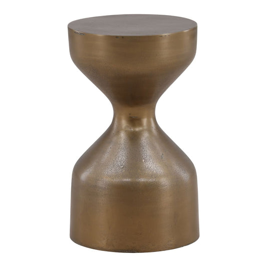 Antique Brass Aluminum Table 11.5 in Wide