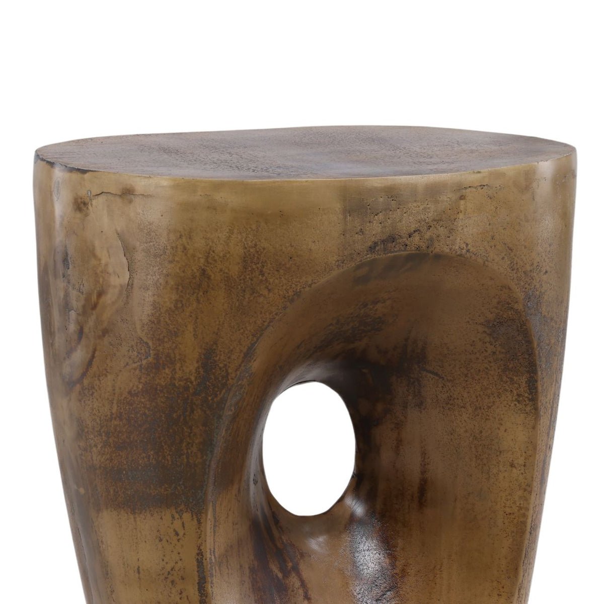 Curated Aluminum Side Table