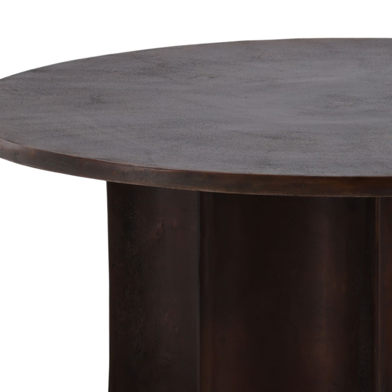 Antique Bronze Aluminum Table 39 in Wide