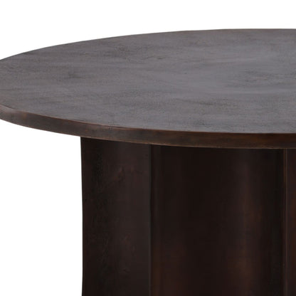 Antique Bronze Aluminum Table 39 in Wide