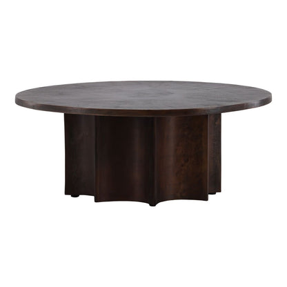 Antique Bronze Aluminum Table 39 in Wide