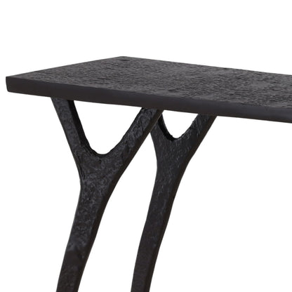 Black and Bronze Aluminum Table 47 in Wide