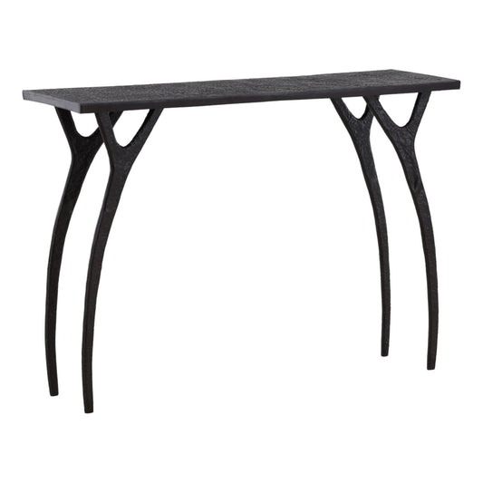 Black and Bronze Aluminum Table 47 in Wide