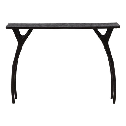 Black and Bronze Aluminum Table 47 in Wide
