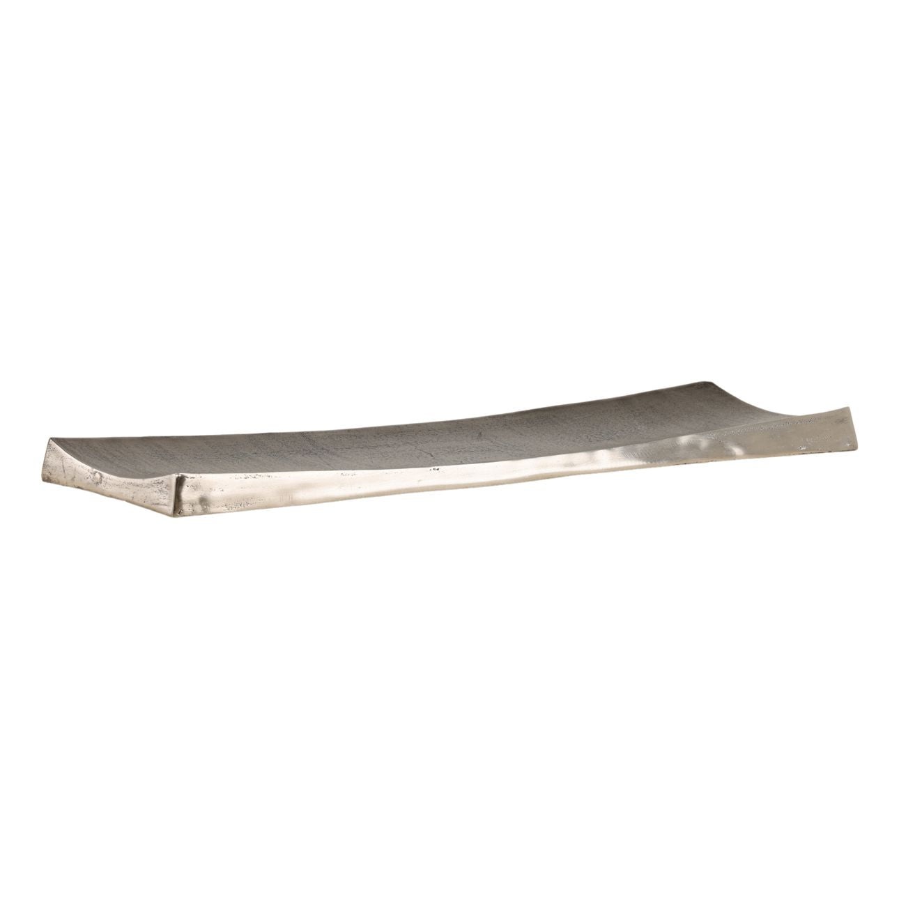 Antique Nickel Aluminum Tray 29 in Wide