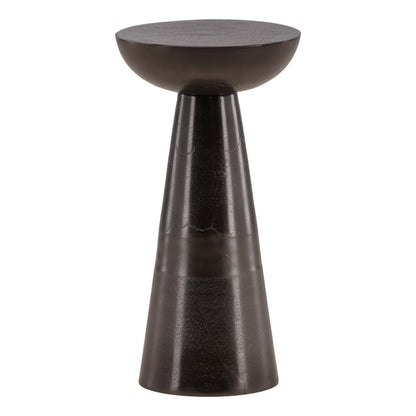 Antique Brown Aluminum Table 12.5 in Wide