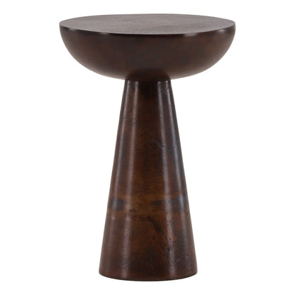 Antique Brown Aluminum Table 12.5 in Wide