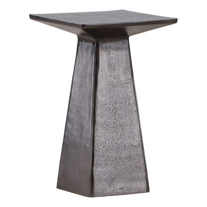 Antique Nickel Aluminum Table 11.5 in Wide