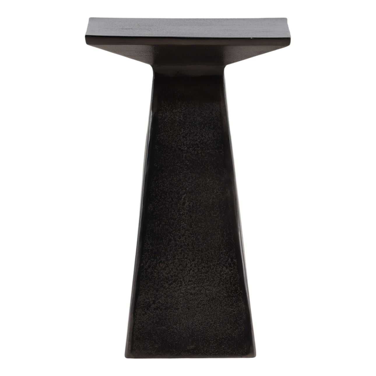 Antique Nickel Aluminum Table 11.5 in Wide