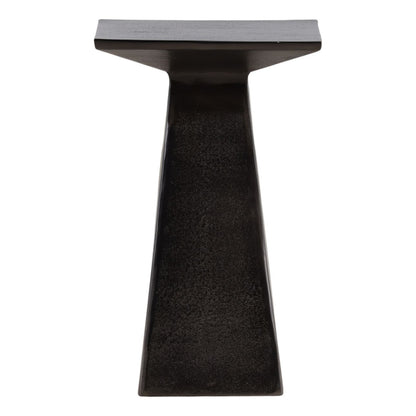 Antique Nickel Aluminum Table 11.5 in Wide