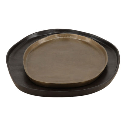 Black and Antique Brass Aluminum of 27 in Wide