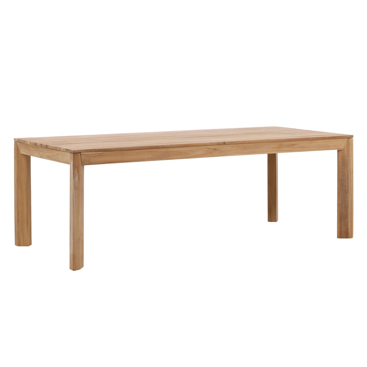 Natural Teak Wood Table 86.5 in Wide