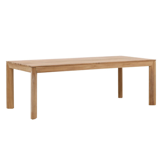 Natural Teak Wood Table 86.5 in Wide