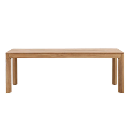 Natural Teak Wood Table 86.5 in Wide