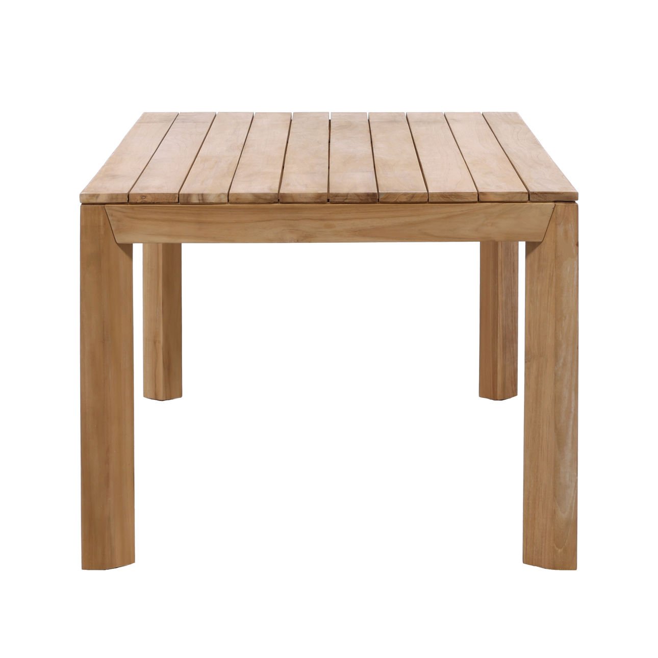 Natural Teak Wood Table 86.5 in Wide