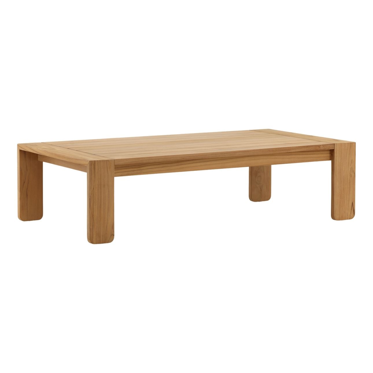 Natural Teak Wood Table 59 in Wide