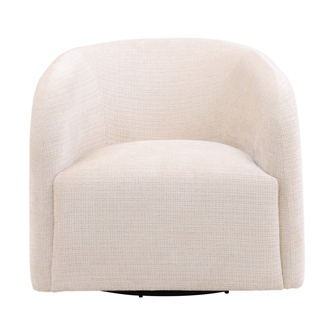Niagara Cream Basketweave Fabric Chair 33 in Wide